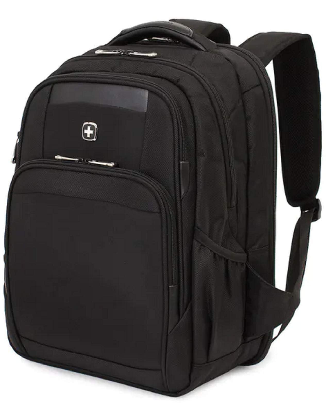 SwissGear 6392 ScanSmart Ultra Premium Large Padded Laptop TSA Friendly Backpack - Black on Black