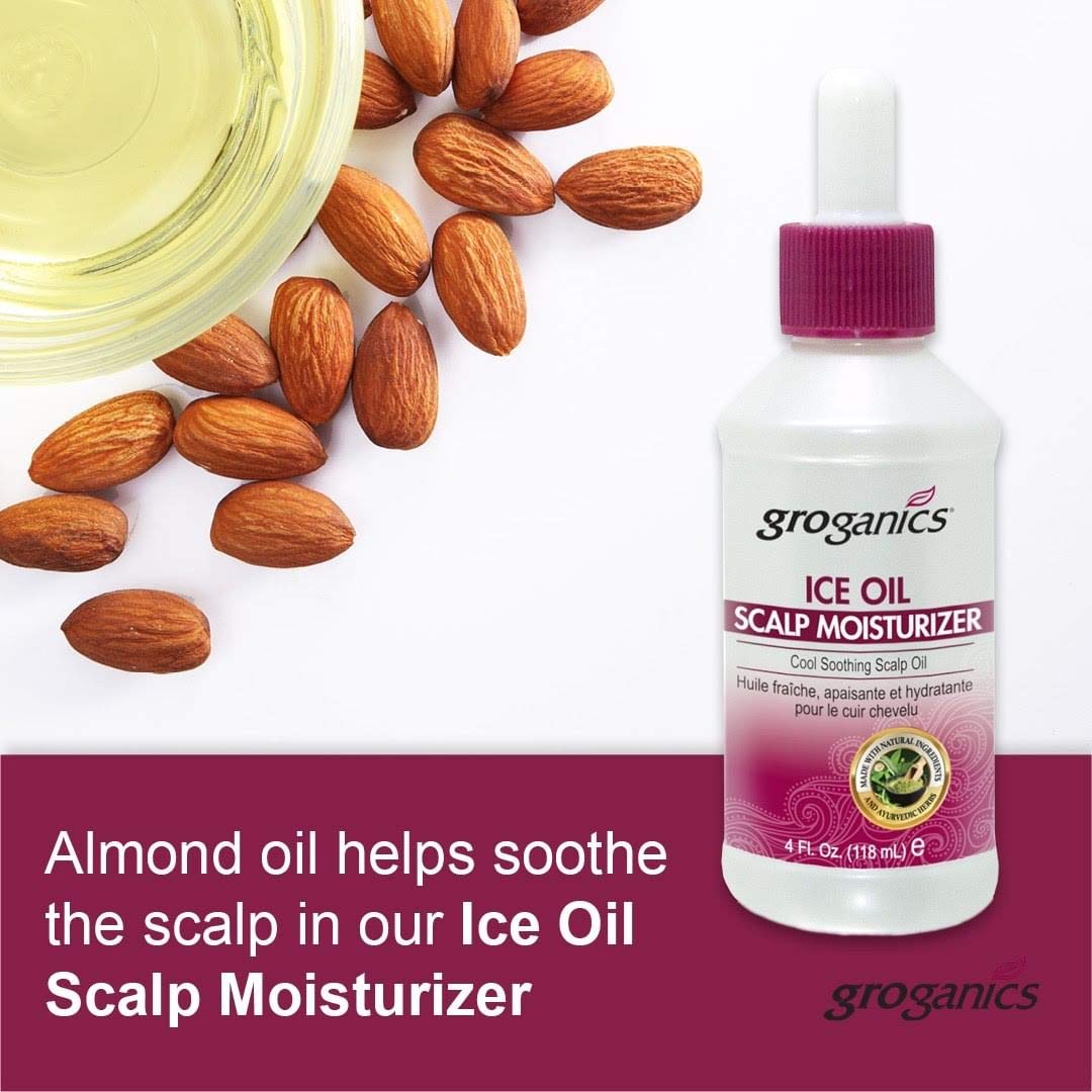 Groganics DHT Ice Oil Scalp Moisturizer, 4 Ounce (76083PUGRP1)