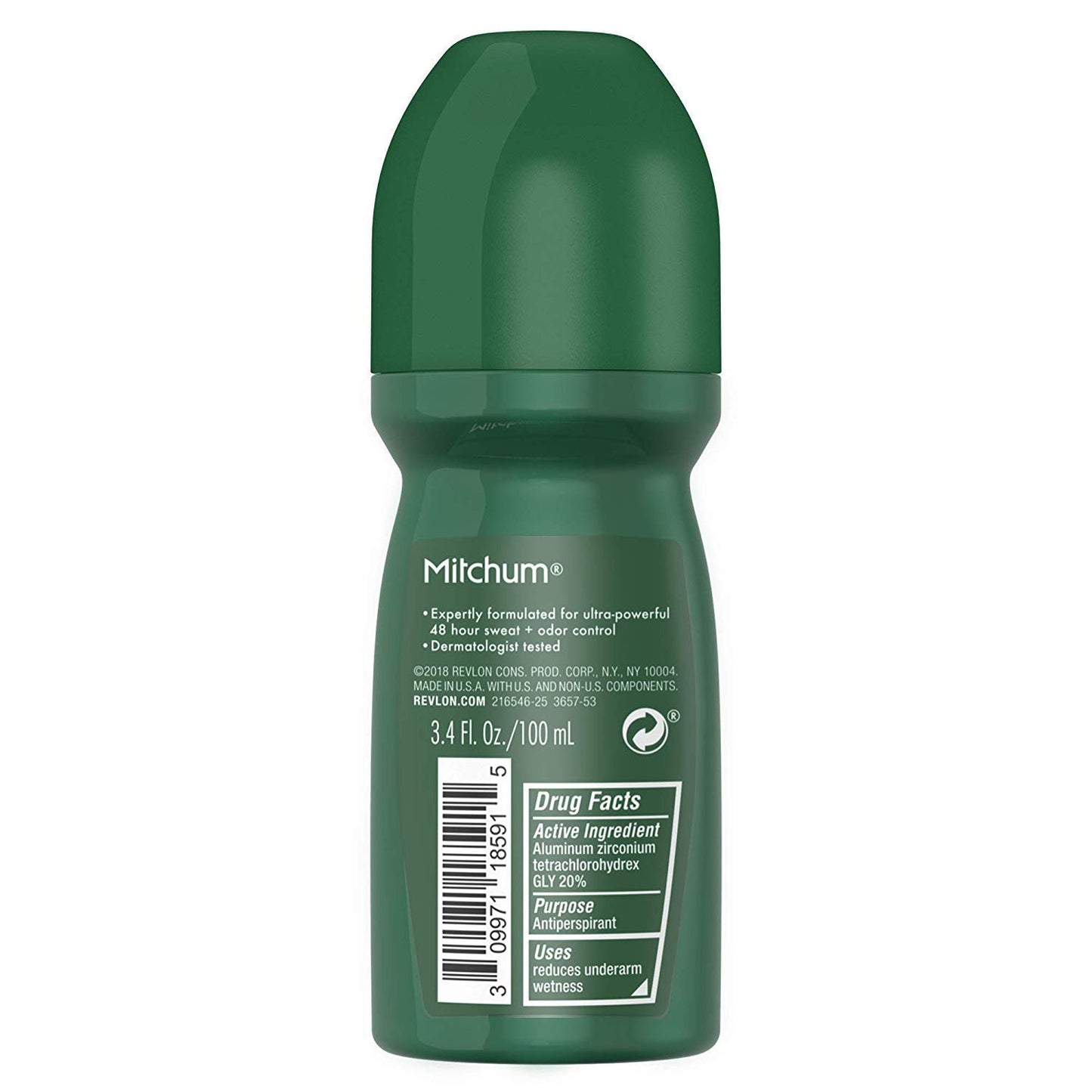 Mitchum Men’s Antiperspirant Deodorant, Roll-On Applicator, Unscented, 48HR Sweat & Odor Protection, Quick-Drying Formula, Dermatologist Tested, 3.4 Beauty and Personal Care Mitchum