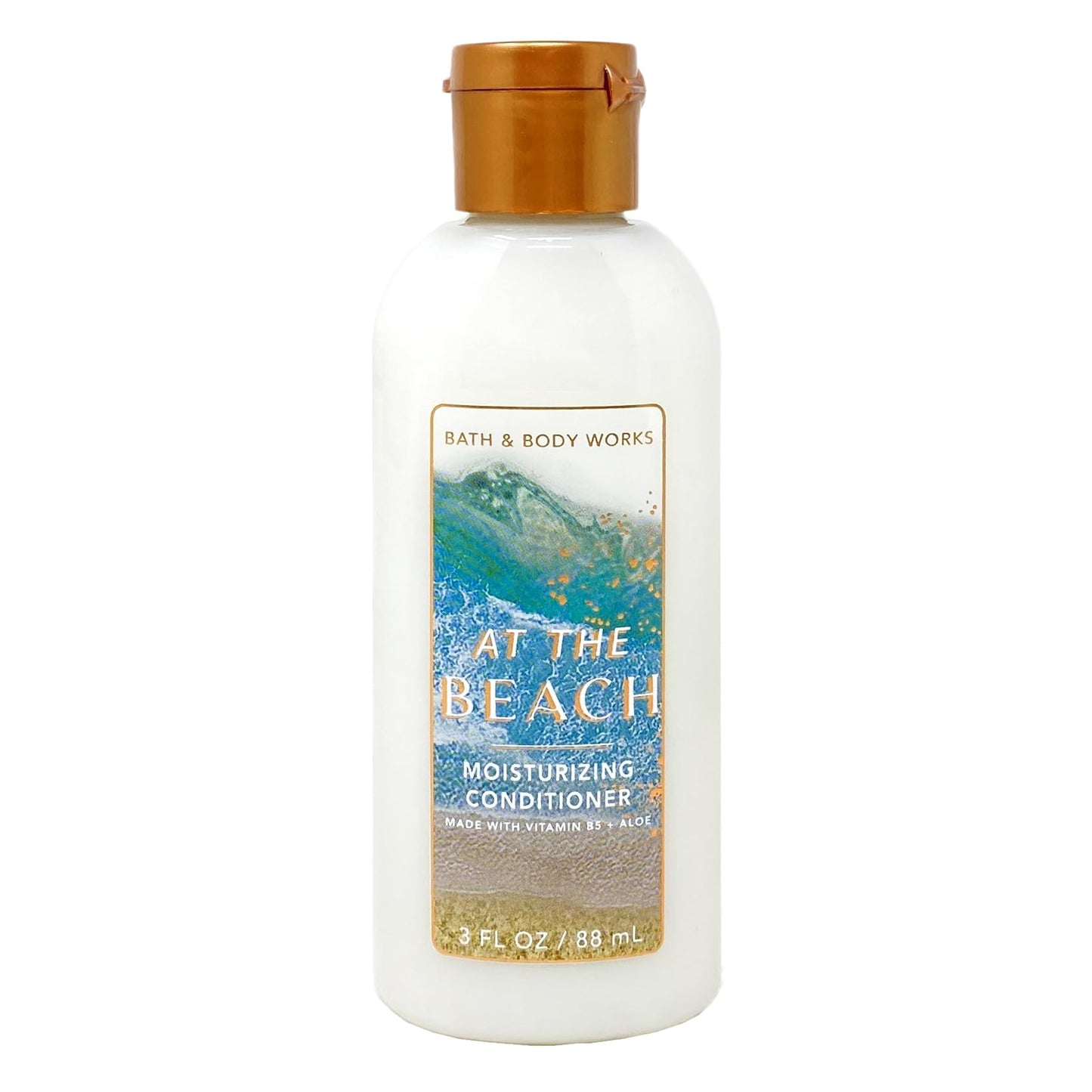 Bath & Body Works At The Beach 2 Pack Mini Moisturizing Conditioner Bundle with a Natural Oats Sample Soap - Travel Size
