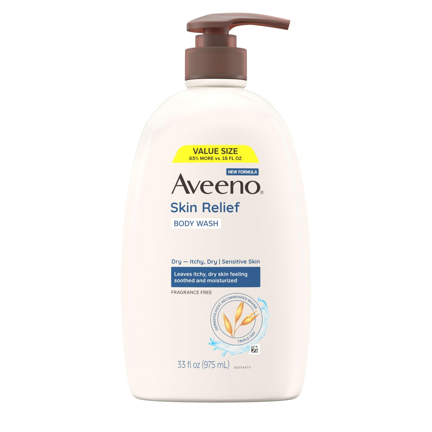 Aveeno Skin Relief Fragrance Free Body Wash Triple Oat Formula Gentle Daily Cleanser for Itchy Dry Sensitive Skin Soap & Paraben Free, Soothes Skin Beauty and Personal Care Aveeno Default Title
