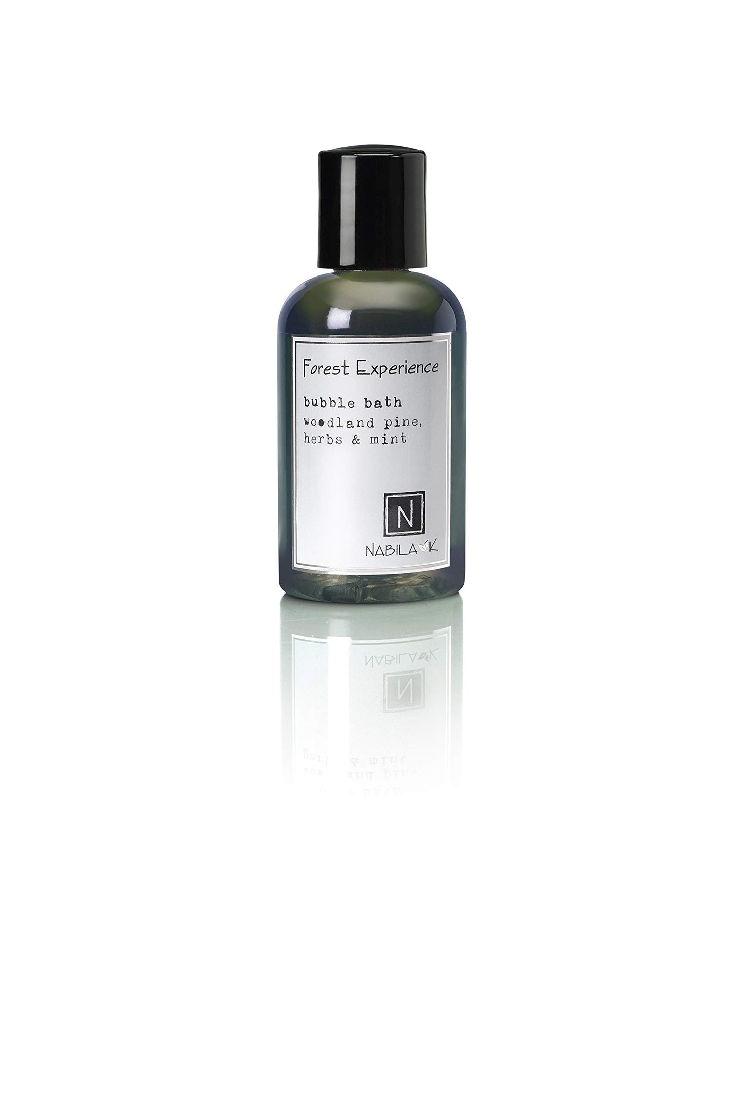 Nabila K Forest Experience Travel Size Bubble Bath with Pine, Herbs & Mint - Natural & Organic, Sulfate-Free, Tear-Free - Aromatherapy Bath Soak Beauty and Personal Care Nabila K