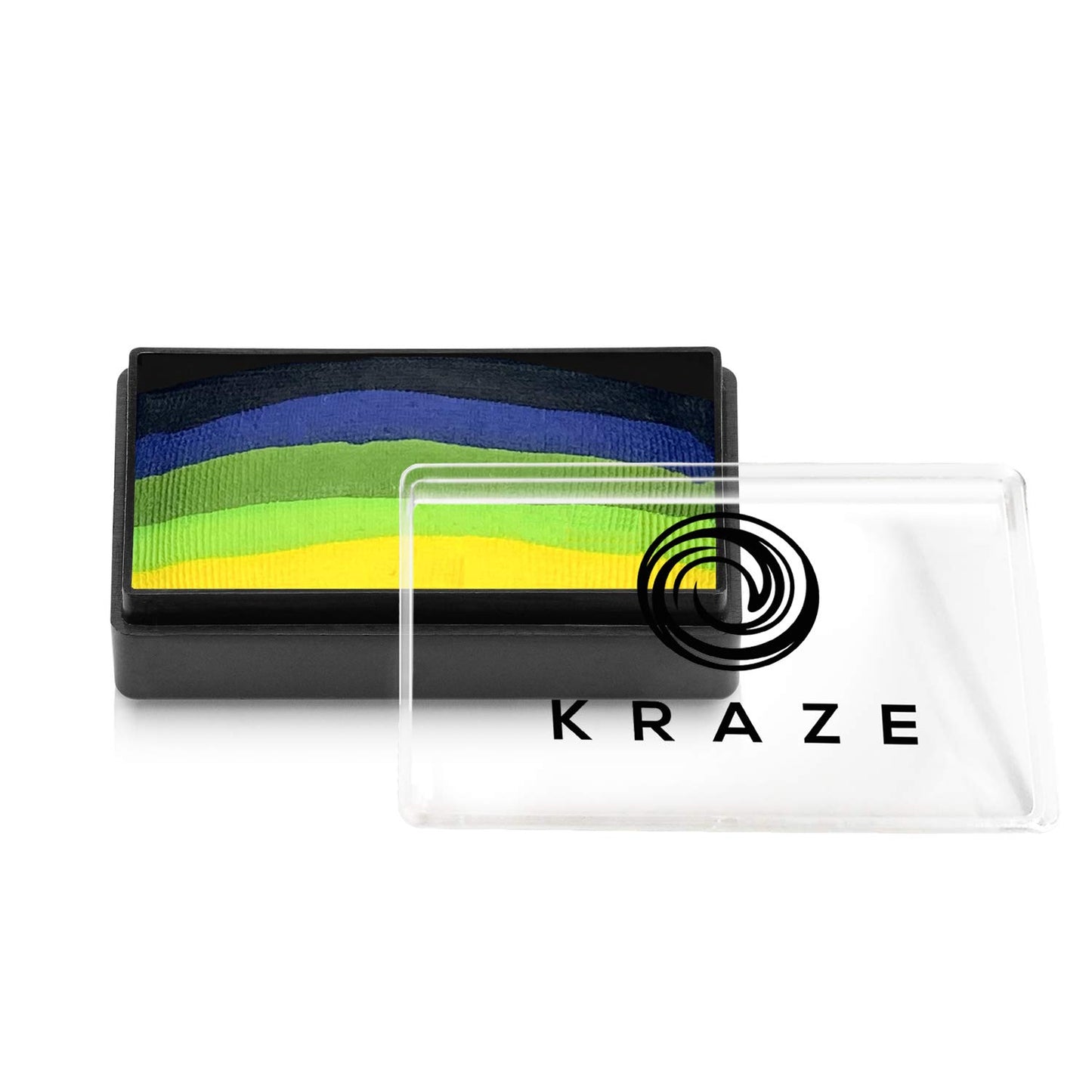 Kraze FX Dome Stroke - Dragon Dance (25 gm), Professional 1-Stroke Split Cake, Hypoallergenic, Non-Toxic, Water Activated Face & Body Painting Makeup