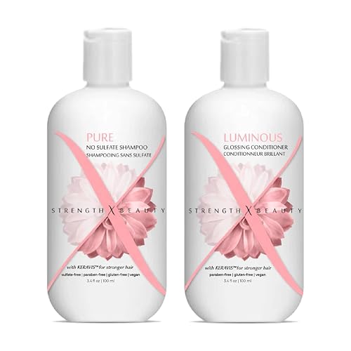 Strength x Beauty -2 pc. Discovery Set: Pure | Luminous Shampoo and Conditioner 3.4 oz. Try-Me | Travel Size