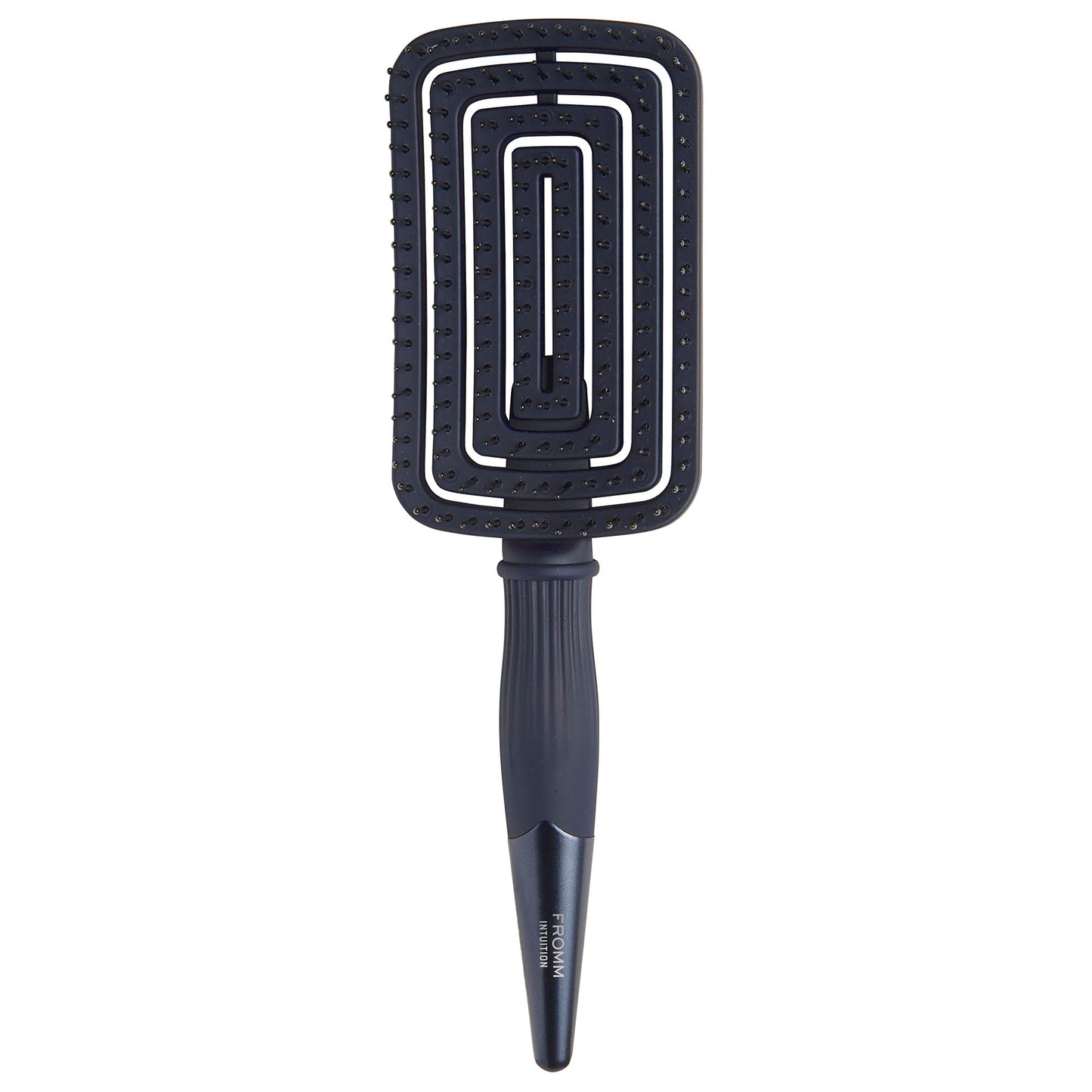 Fromm Professional Intuition Flexer Vent Brush for Blow Drying, Detangler Brush for Wet or Dry Medium to Thick Hair, Smooths Frizz and Flyaways, Navy