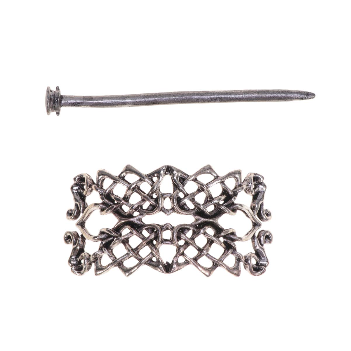 Viking Knot Hair Clips Alloy Retro Hair Slide Barrettes Hair for Long Hair