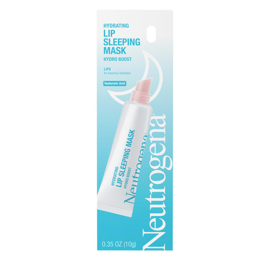 Neutrogena Hydro Boost Hydrating Lip Sleeping Mask with Hyaluronic Acid, Clear Overnight and Daily Moisturizing Treatment for Very Dry Lips, Fragrance
