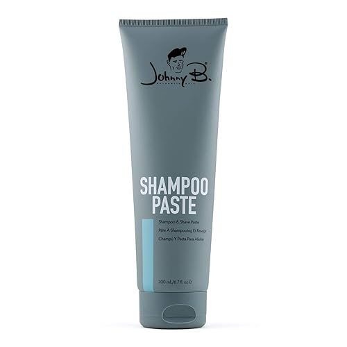 JOHNNY B. Shampoo & Shave Paste, Professional Multipurpose Men’s Product 6.7 oz.