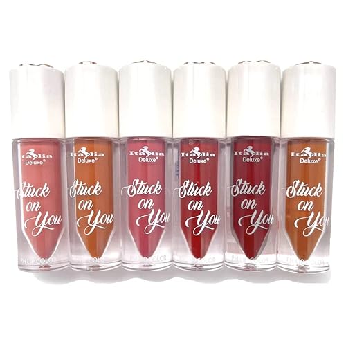 Italia Deluxe STUCK ON YOU PH LIP COLOR 6 Piece Set Lasts All Day, 0.1058 Ounce