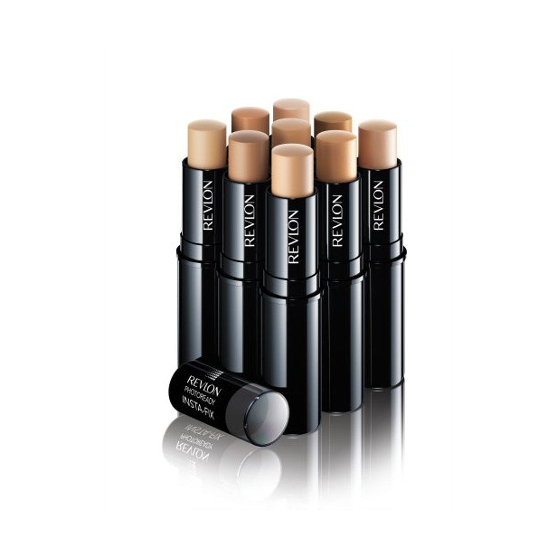 Revlon Foundation Stick, PhotoReady Insta-Fix Face Makeup for All Skin Types, SPF 20, Longwear Light-Medium Coverage with Natural Finish, 160 Medium