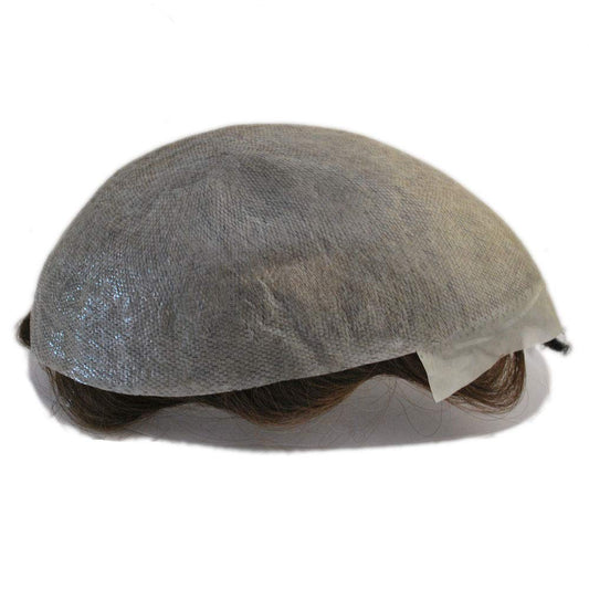 Super Thin Skin Toupee for Men Black Brown Human Hair Unit (3#-ash brown)