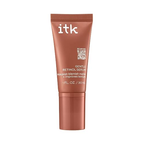 ITK Skincare Gentle Hydrating Nightly Retinol Facial Serum for All Skin Types, 1 oz