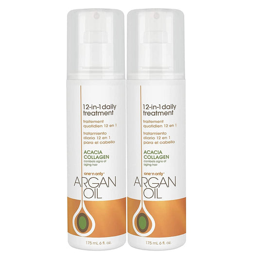 One N' Only Argan Oil 12-in-1 Daily Treatment Lightweight, Helps Control Frizz, Smooths, Detangles, Moisturizes, Strengthens and Adds Body to Dry