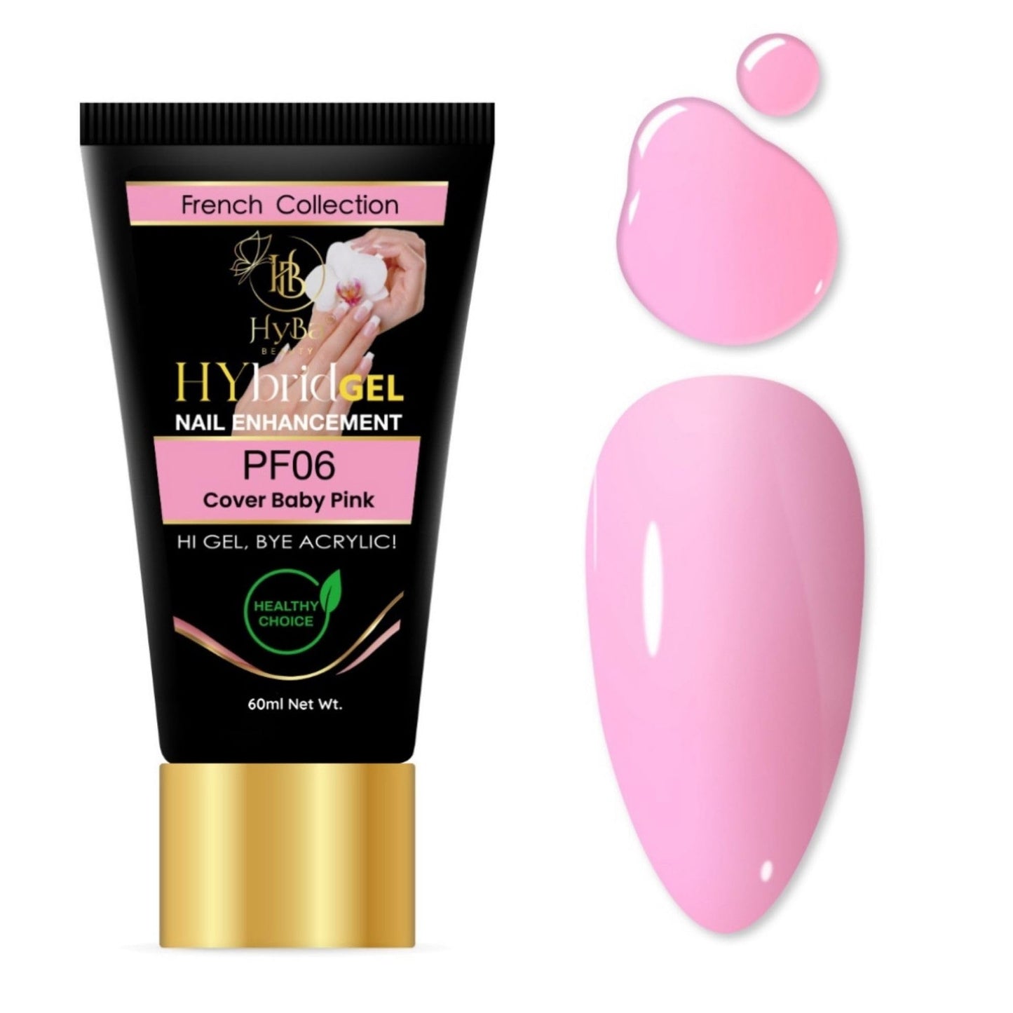 HyGEL 60ml Hybrid Gel, PF06 Cover Baby Pink Beauty & Personal Care HYBA