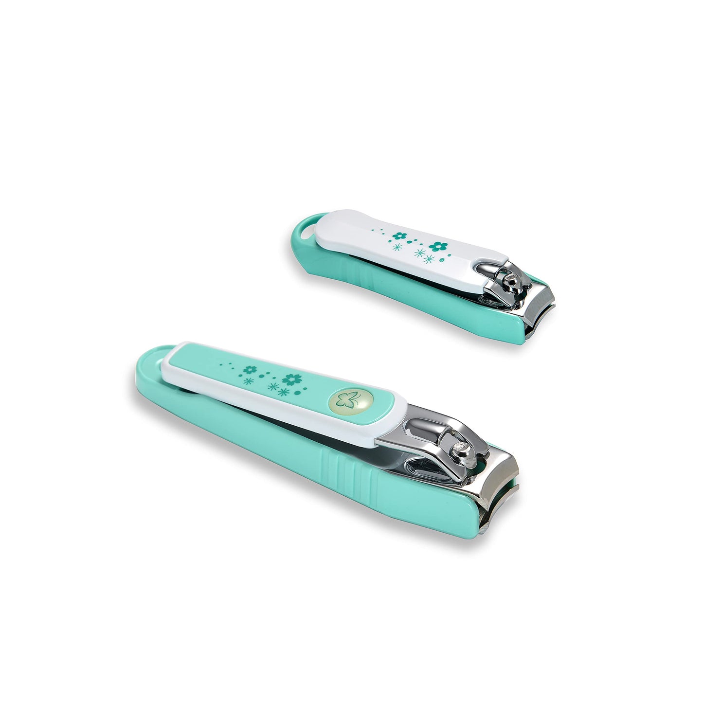 PAFASON Ultra Sharp Nail Clipper Set, 2 Pack Fingernail and Toenail Trimmer Cutter, Stainless Steel, Curved Blade, Sturdy, Nail Catcher, Nail Files
