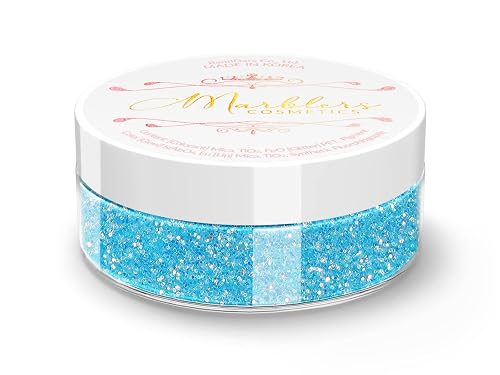 MARBLERS Holographic Face & Body Glitter [Rainbow Sky] 0.18oz (5g) | Fine | Non-Toxic | Vegan | Cruelty-Free | Festival, Rave & Party Makeup | Eye