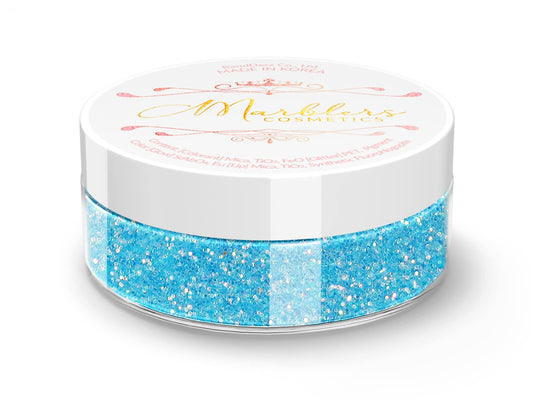 MARBLERS Holographic Face & Body Glitter [Rainbow Sky] 0.18oz (5g) | Fine | Non-Toxic | Vegan | Cruelty-Free | Festival, Rave & Party Makeup | Eye