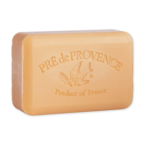 Pre de Provence Artisanal Soap Bar, Enriched with Organic Shea Butter, Natural French Skincare, Quad Milled for Rich Smooth Lather, 8.8 Ounce