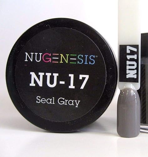 NuGenesis Nail Dipping Powder Color 1.5oz/43g - (NU17 Seal Gray) Beauty & Personal Care Nugenesis