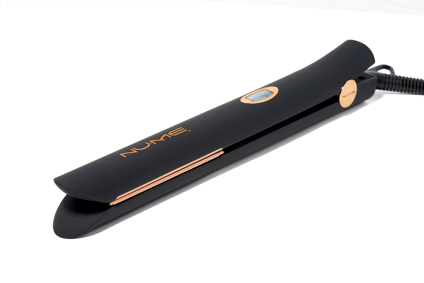 NuMe Style Setter Hair Straightener Titanium Flat Iron - 1 Inch Floating Plates Hair Iron with Negative Ion Conditioning - Infrared Light Strip - Dual
