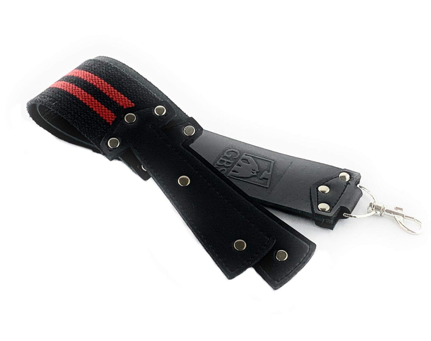 G.B.S Leather Strop, Barber's Razor Strop, Dual Straps with Swivel Clip, Black with Red Strip Beauty and Personal Care G.B.S