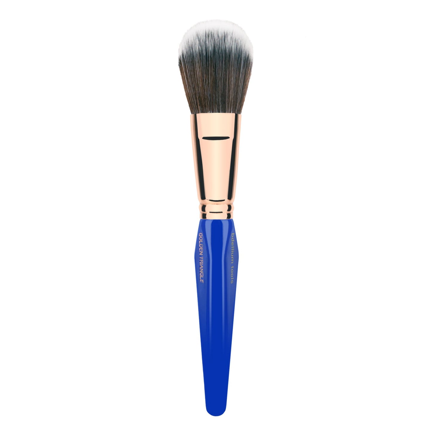 Bdellium Tools Professional Makeup Brush - Golden Triangle 985 Duo Fibre Powder - With All Vegan and Soft Synthetic Fibers, For Lightweight Powder