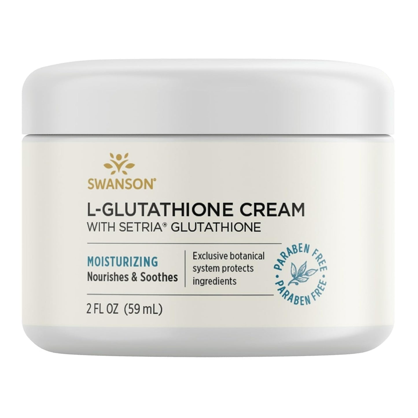 Swanson L-Glutathione Cream with Setria 2 fl Ounce (59 ml) Cream