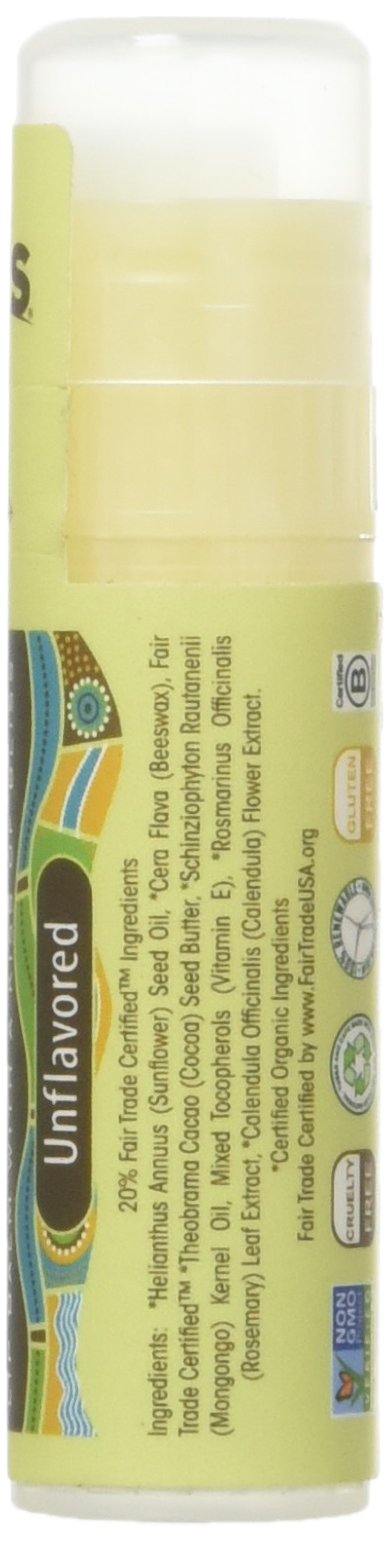 ECO LIPS Organic Mongo Kiss Unflavored Lip Balm, 0.25 OZ
