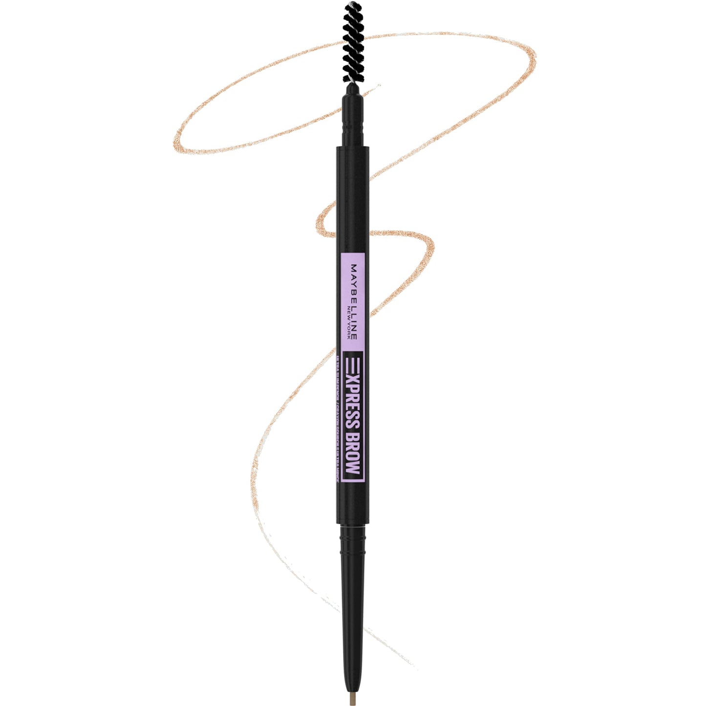 Maybelline Brow Ultra Slim Defining Eyebrow Makeup Mechanical Pencil With 1.55 MM Tip And Blending Spoolie For Precisely Defined Eyebrows, Light
