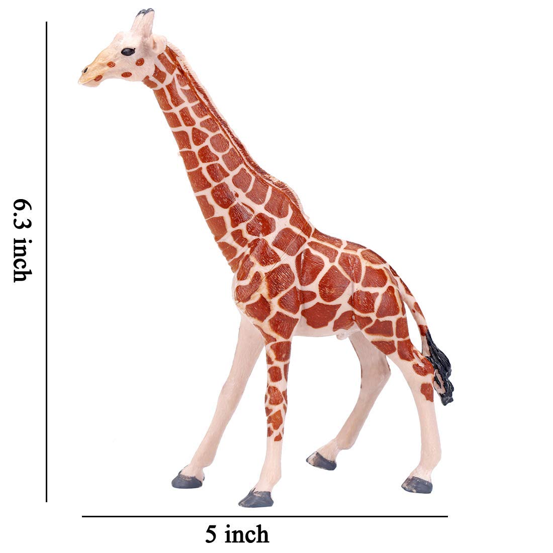 BOLZRA Safari Animal Figures – 14 Pc Jumbo Plastic Jungle & Zoo Figurines Playset, Realistic African Wildlife Toys for Kids & Toddlers
