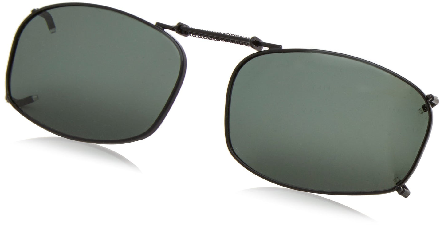 Solar Shield womens Solar Shield Clipon Rec 5 50 Sunglasses, Black, mm US