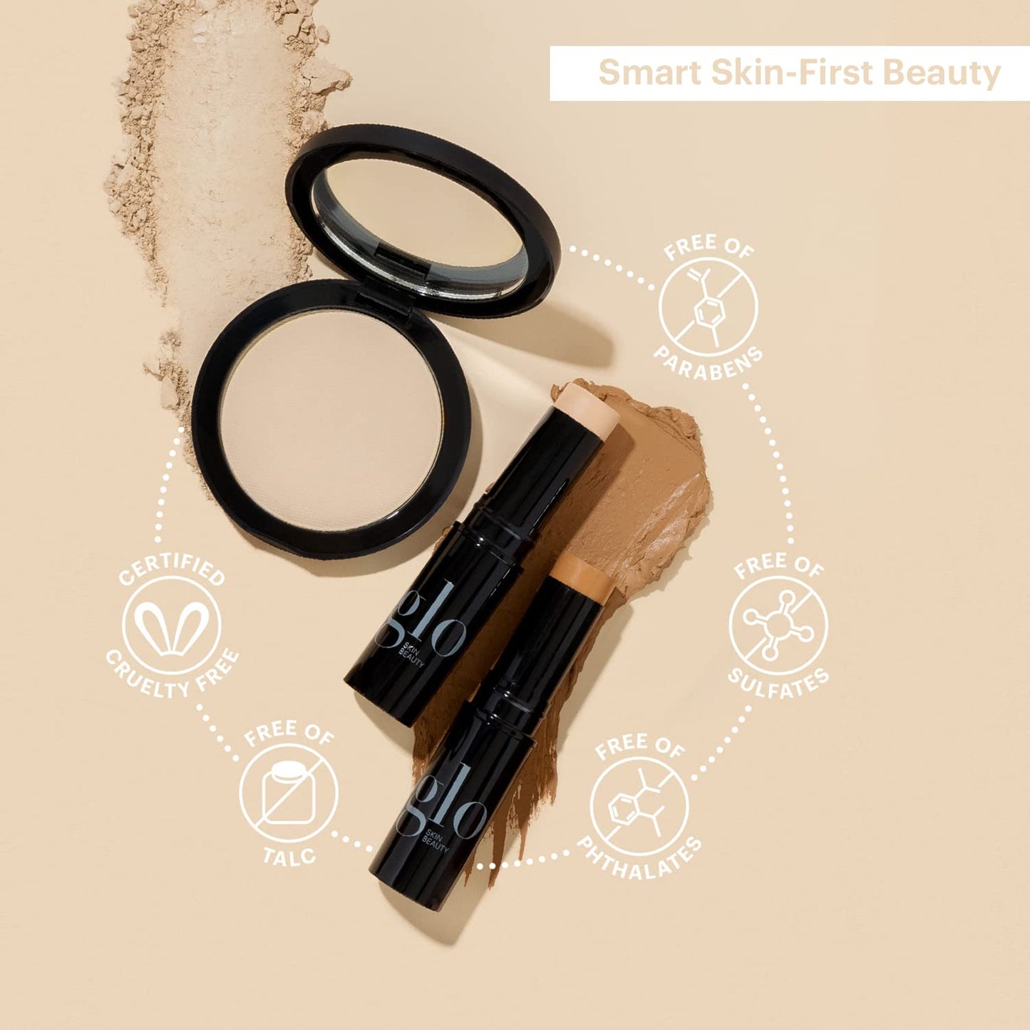 Glo Skin Beauty Skin Glow Stick Highlighter (Rosé) - Powered by Hydrators, Mineral Pigments & Mica for an Illuminated Glow - Clean Mineral Cream
