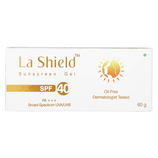 Glenmark La Shield La Shield Sunscreen Gel SPF 40, White, 60 g Beauty & Personal Care La Shield