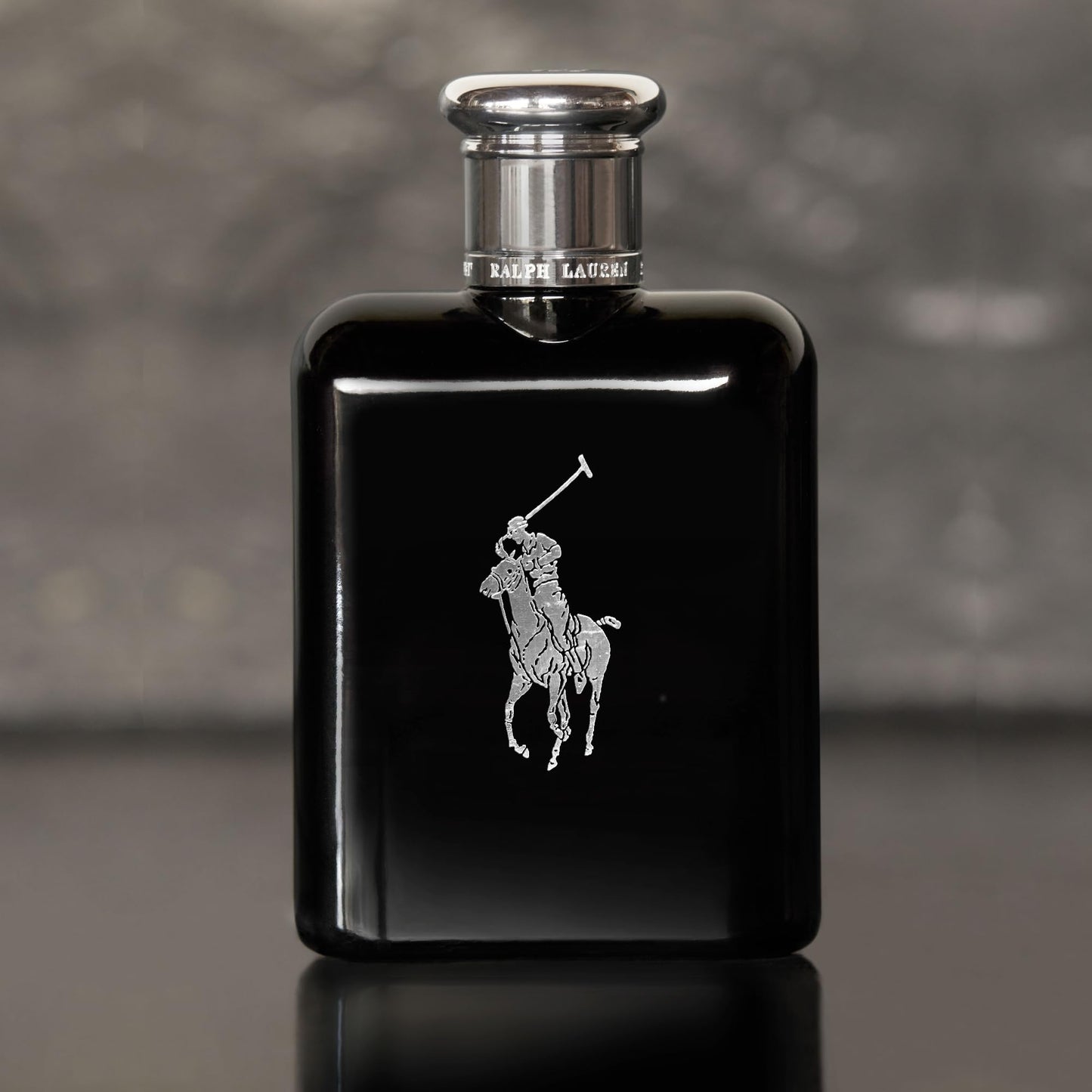 RALPH LAUREN FRAGRANCES Polo Black - Eau de Toilette - Men's Cologne - Woody & Fresh - With Patchouli, Sandalwood, and Mandarin - Medium Intensity
