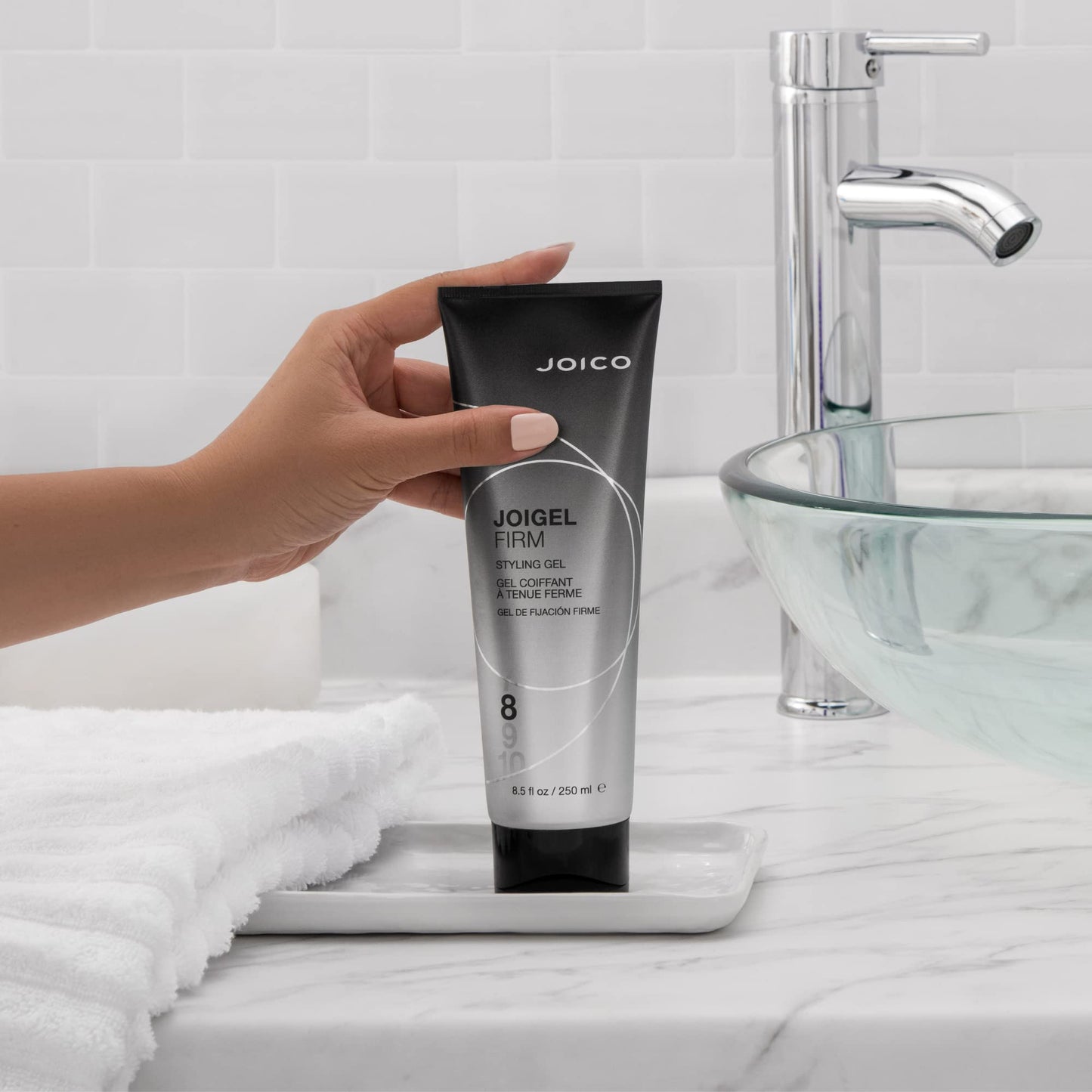 Joico JoiGel Firm Styling Gel | For Most Hair Types | Add Body and Volume | Lock In Moisture & Boost Shine | Thermal Heat & Humidity Protection |