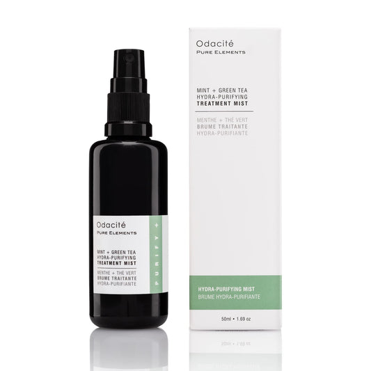 Odacité Anti Aging Face Serum - Mint & Green Tea Hydra-Purifying Mist Glow Recipe, Acne & Pimple Prone Skin, Clearing Face Mist for Hydration