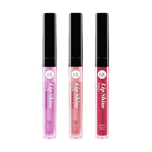 NICKA K NEW YORK Lipshine, Cosmetics, vibrant colors, bright colors, shining lips, lip shine, long lasting (AMZ281)