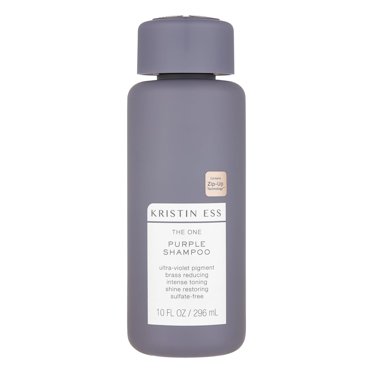 Kristin Ess Hair The One Purple Shampoo for Toning Blonde Hair - Neutralizes Brass + Yellow Tones, Shine Restoring - Sulfate, Silicone and Paraben
