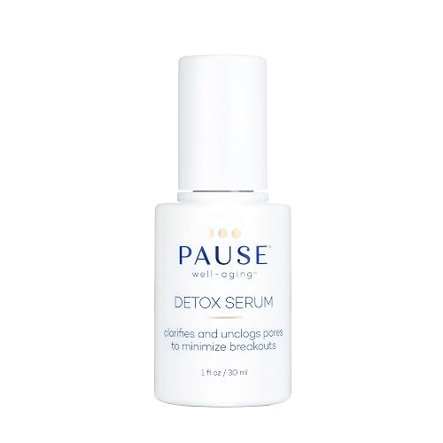 Pause Well Aging Detox Serum - Skin Care For Menopausal Women - Clarifies and Unclogs Pores - Skin Firming Serum That Lifts and Brightens - Balancing Beauty & Personal Care Pause