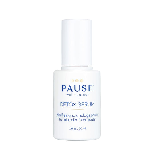 Pause Well Aging Detox Serum - Skin Care For Menopausal Women - Clarifies and Unclogs Pores - Skin Firming Serum That Lifts and Brightens - Balancing Beauty & Personal Care Pause