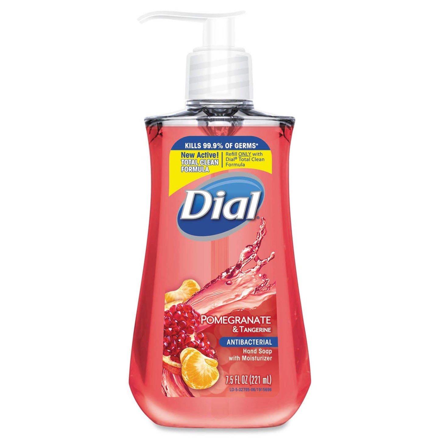 Antimicrobial Liquid Soap, 7 1/2 oz Pump Bottle, Pomegranate & Tangerine, 12/CT