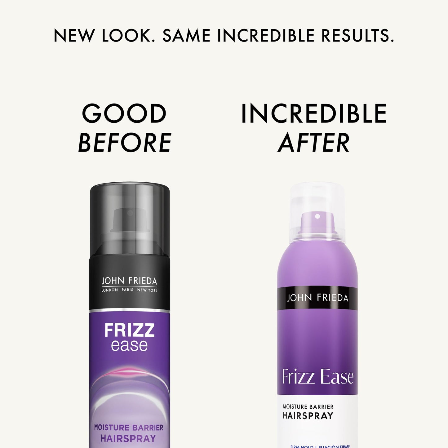 John Frieda Frizz Ease Moisture Barrier Firm Hold Hairspray, Humidity-Blocking Frizz Control Spray with 24-Hour Hold, 12 fl oz