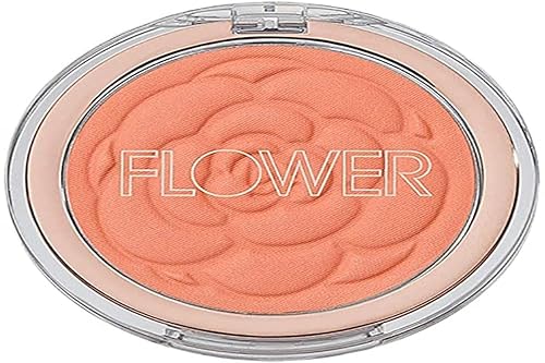 Flower Beauty Pots Powder Blush Smooth Silky Skin Tone Enhancing Soft Satin Finish Makeup, Peach Primrose, 0.21 Oz