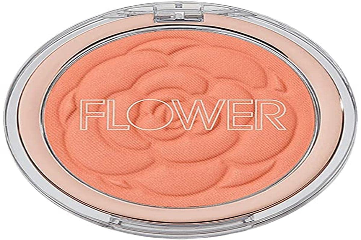 Flower Beauty Pots Powder Blush Smooth Silky Skin Tone Enhancing Soft Satin Finish Makeup, Peach Primrose, 0.21 Oz