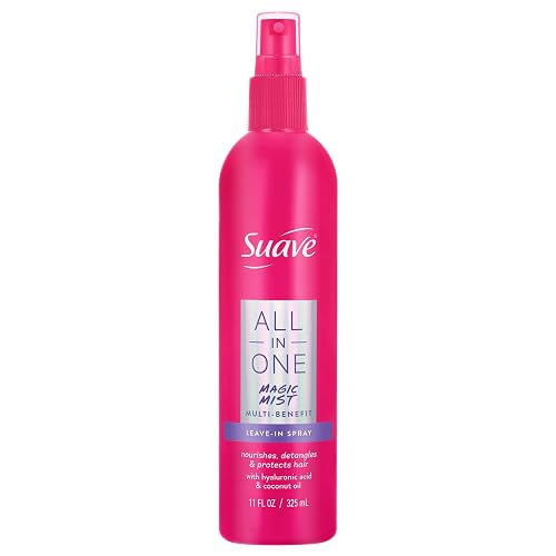Suave All In One Magic Mist Leave In Spray For Women, Detangles, Hydrates & Refreshes Hair, Boosts Shine, Controls Frizz, Scented, All Hair Types, 11 Beauty & Personal Care Suave