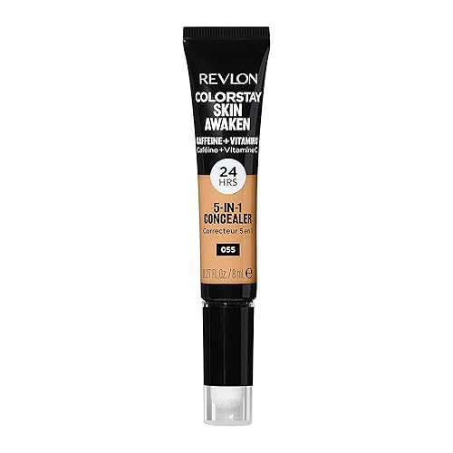 Revlon ColorStay Skin Awaken 5-in-1 Concealer, Lightweight, Creamy Longlasting Face Makeup with Caffeine & Vitamin C, For Imperfections, Dark Circles