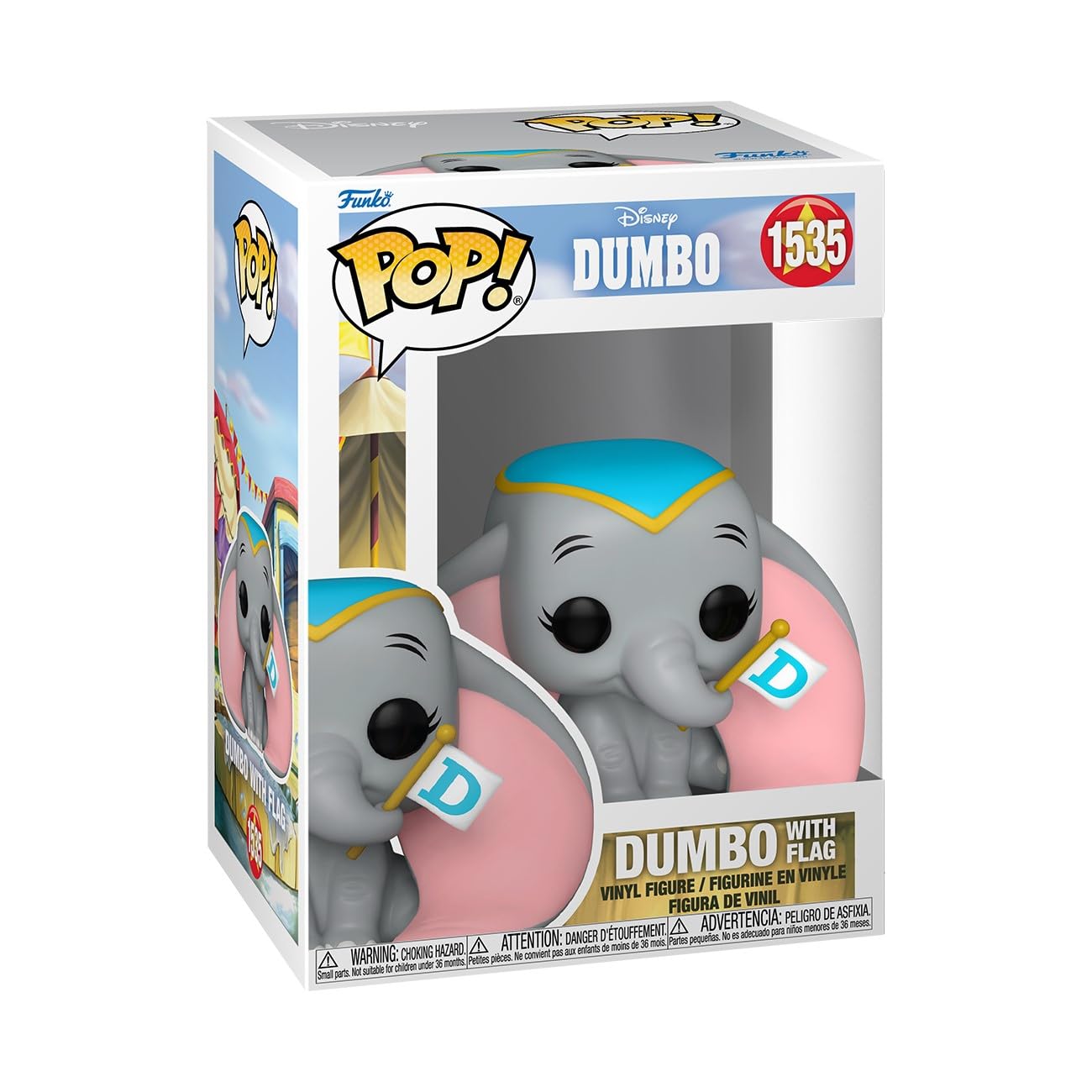 Funko Pop Disney: Dumbo - Dumbo with Flag - Collectable Vinyl Figure - Gift Idea - Official Merchandise - Toys for Kids & Adults - Cartoon/Animation…
