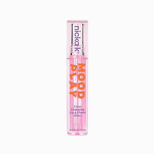 NICKA K NEW YORK Mood Play Lip and Cheek, Color Changing Lip and Cheek Stick, Gloss (Lip Gloss)