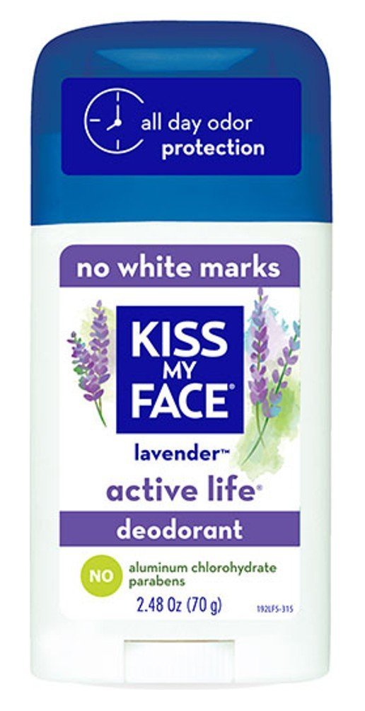 Kiss My Face Deodorant Stick Active Lavender 2.48 Ounce (73ml) (2 Pack) Beauty and Personal Care Huieter