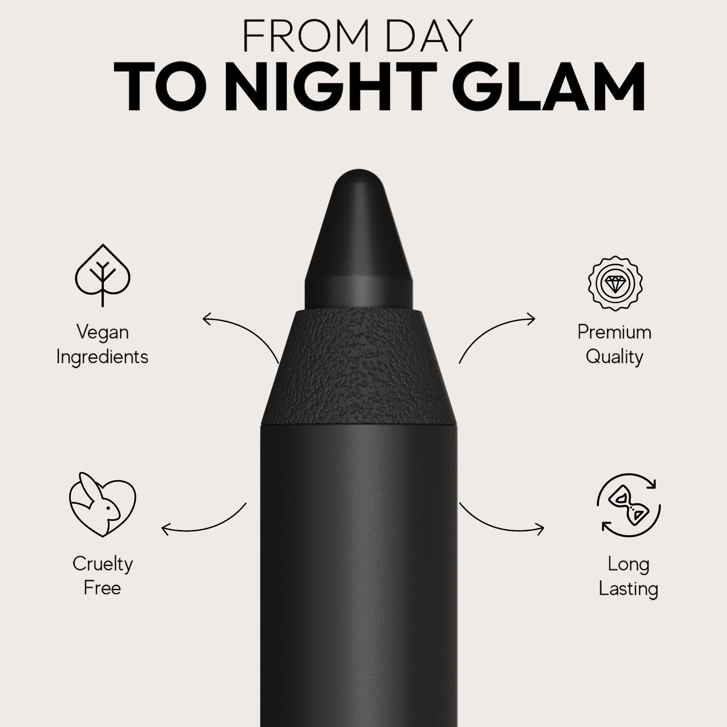 Araceli Beauty Gel Pencil Eyeliner - Water Resistant & Smudge-Proof, Long-Lasting Eye Makeup for Precision Lining & Bold Sangria Color